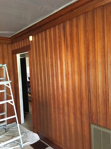 Before & After Paneling Painting in Monroe, NC (1)