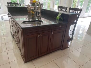 Before & After Kitchen Island Painting in Charlotte, NC (1)